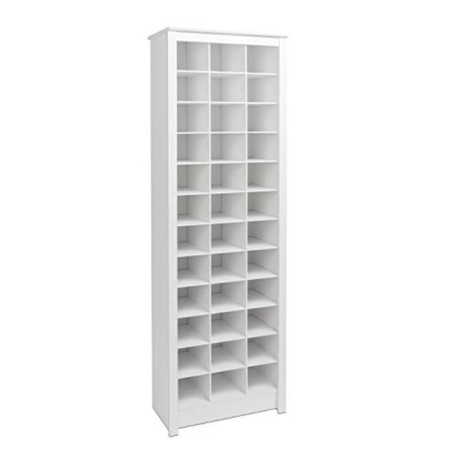 36 Pair Shoe Storage Rack White