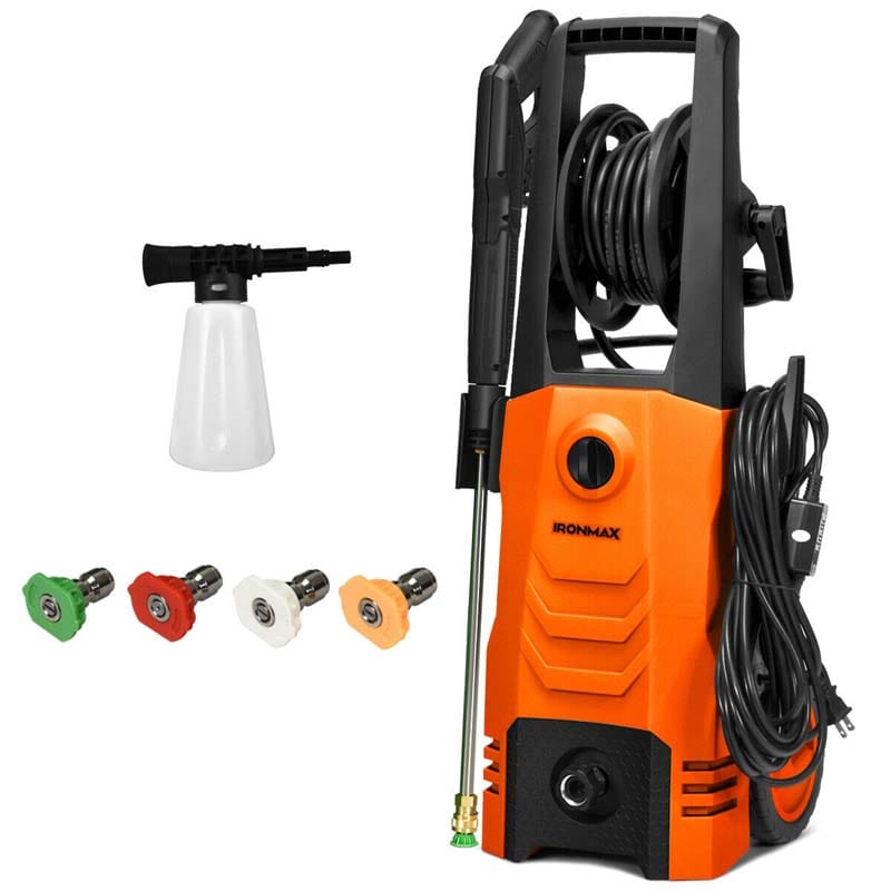3500PSI Electric Pressure Washer 1800W 2.6 GPM Portable Electric Power Washer with 4 Nozzles